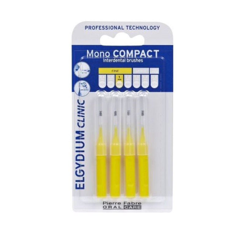 Elgydium Clinic Escovilhões Mono Compact Amarelo 1,0mm