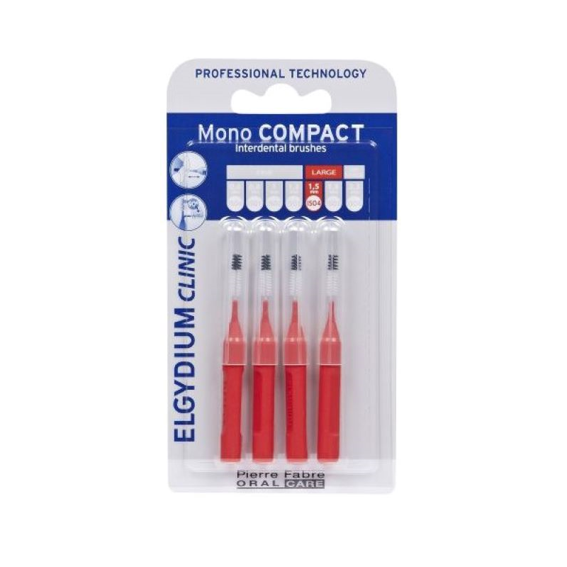 Elgydium Clinic Escovilhões Mono Compact Vermelho 1,5mm