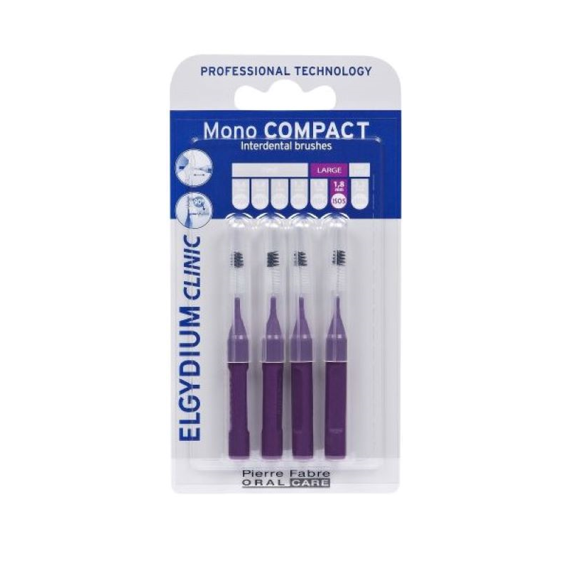 Elgydium Clinic Escovilhões Mono Compact Roxo 1,8mm