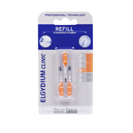 Elgydium Clinic Escovilhões Recargas Laranja 1,2mm