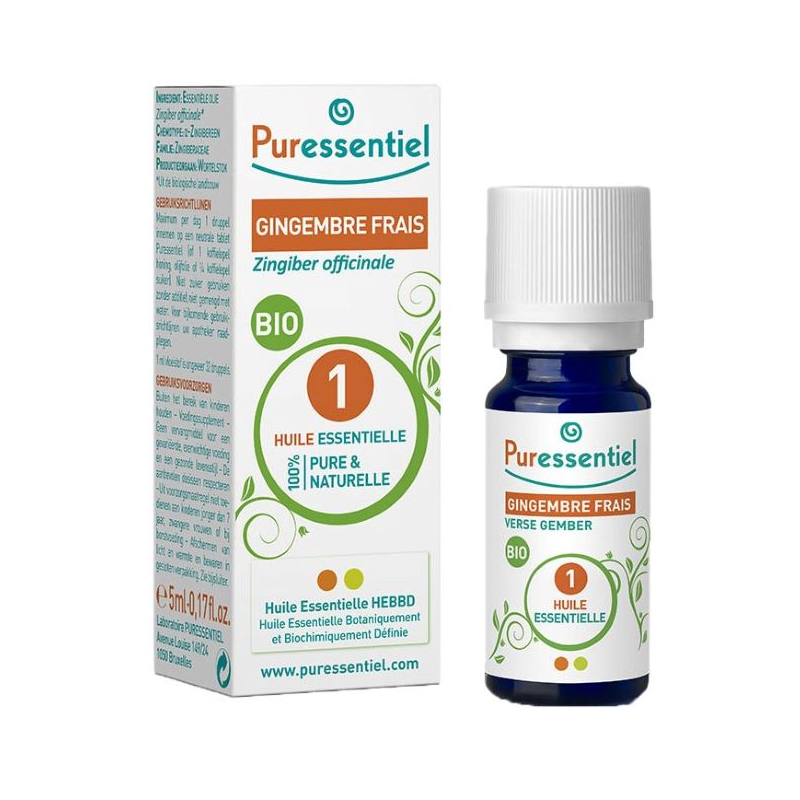 Puressentiel Gengibre Fresco Bio Óleo Essencial 5ml