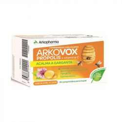 Arkovox Propólis + Vit C Sabor Mel e Limão 24comprimidos