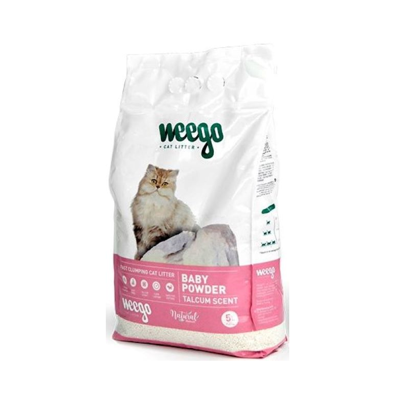Weego Baby Powder Areia Gato 15L Weego Baby Powder Areia Gato 15L