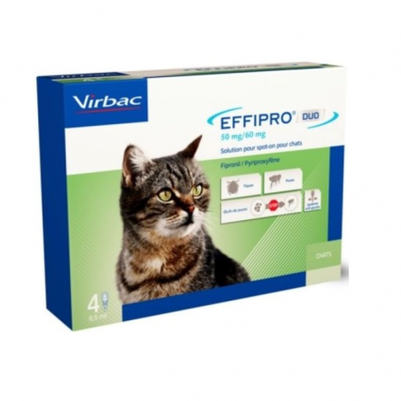 Effipro Duo 50mg/60mg Gato 4pipetas Effipro Duo 50mg/60mg Gato 4pipetas
