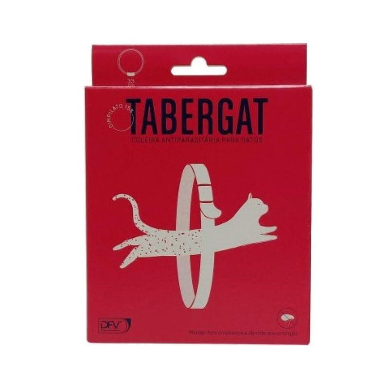 Tabergat Coleira Anti-Parasitária Gatos 33cm