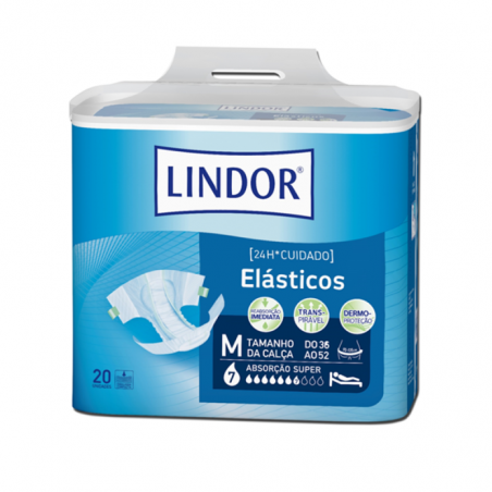 Lindor Elásticos Super Médio 20unidades Lindor Elásticos Super Médio 20unidades