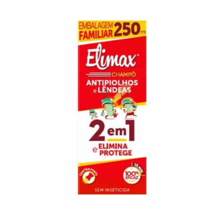 Elimax Champô Anti-Piolhos e Lêndeas 2 em 1 250ml