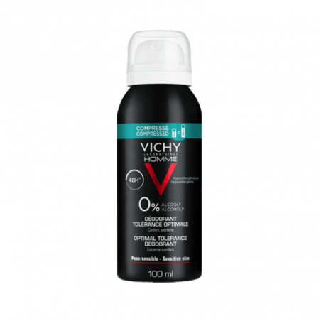 Vichy Homme Deodorant Spray Optimal Tolerance 100ml