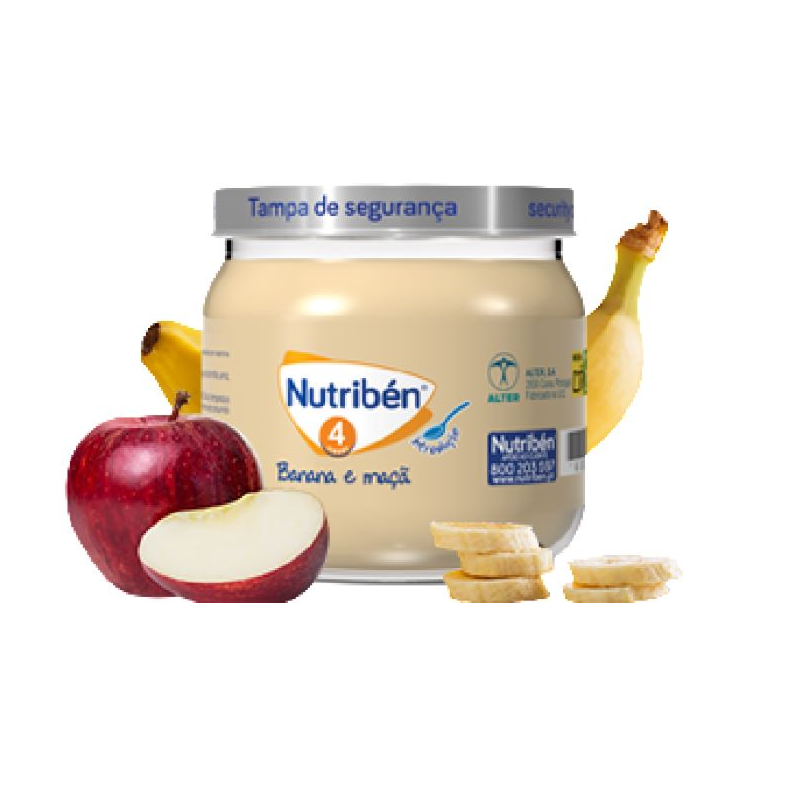Nutribén Plátano y Manzana Tarro 120g