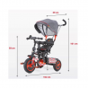 Tricycle Toyz Buzz rouge Tricycle Toyz Buzz rouge