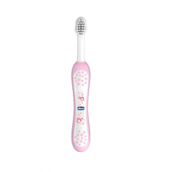 Chicco Brosse à dents rose 6 mois+