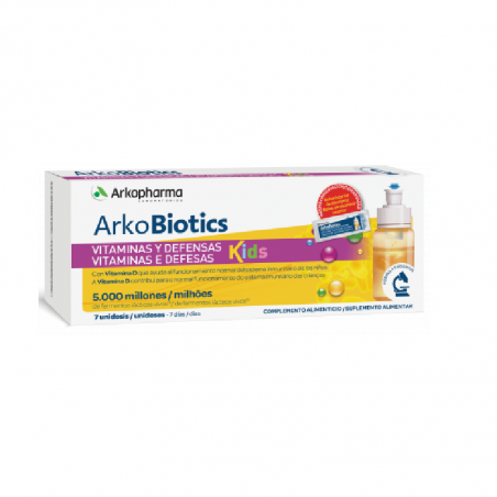 Arkobiotics Vitaminas e Defesas Kids 7ampolas