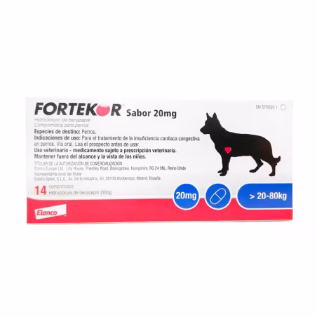 Fortekor Sabor 20mg 14comprimidos