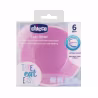 Chicco Take Eat Easy Tigela Silicone Rosa 6m+