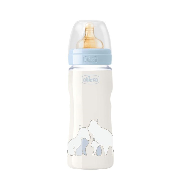 Chicco Original Touch Biberón Flujo Regulable 4m+ 330ml Azul