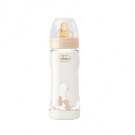 Chicco Original Touch Biberon Débit Ajustable 4m+ 330ml Beige