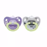 Nuk Happy Nights Chupeta Silicone 0-6meses 2unidades