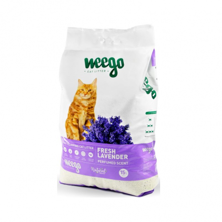 Weego Fresh Lavender Areia Gato 15L Weego Fresh Lavender Areia Gato 15L