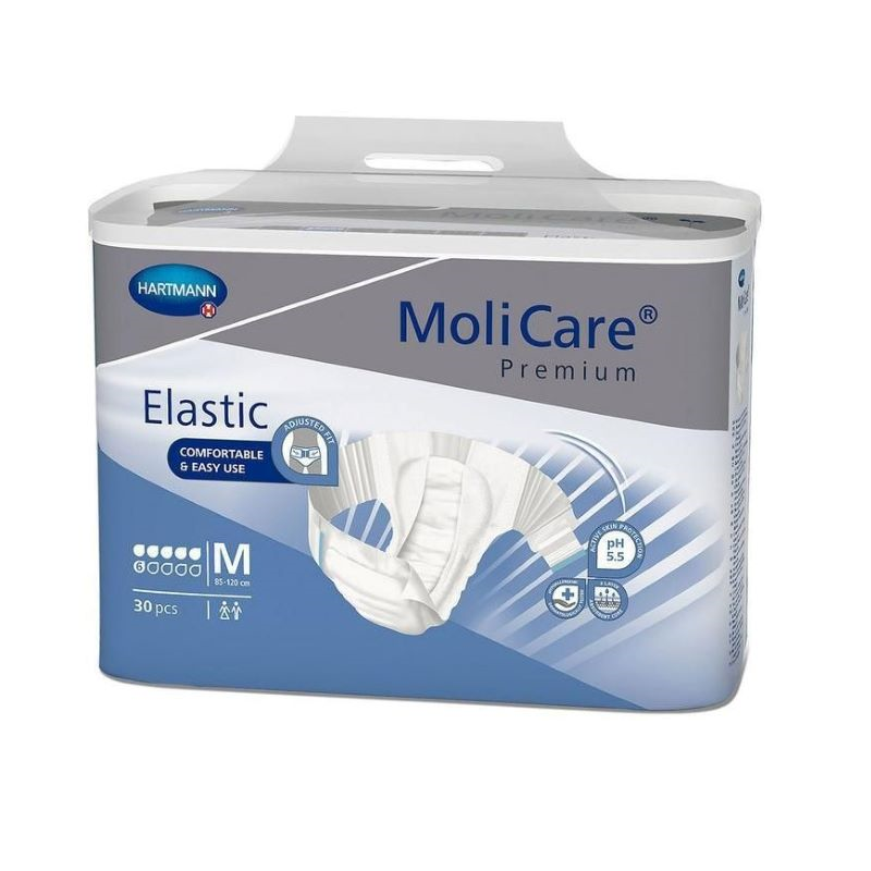 Molicare Premium Elastic 6 Gotas Talla M 30 unidades