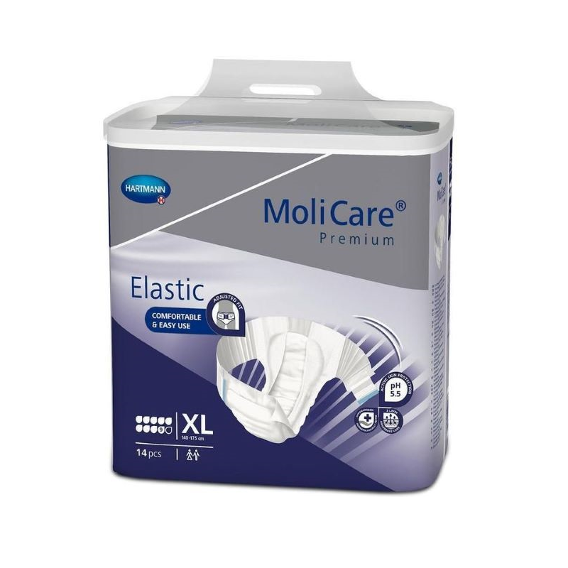 Molicare Premium Elastic 9Gotas Tam XL 14unidades