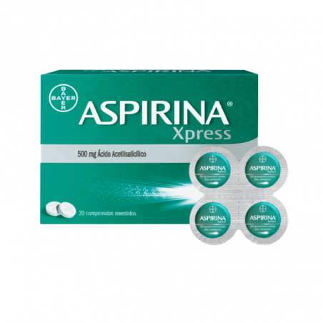 Aspirina Xpress 500mg 20 tabletas Aspirina Xpress 500mg 20 tabletas