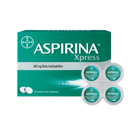 Aspirina Xpress 500mg 20tabletas