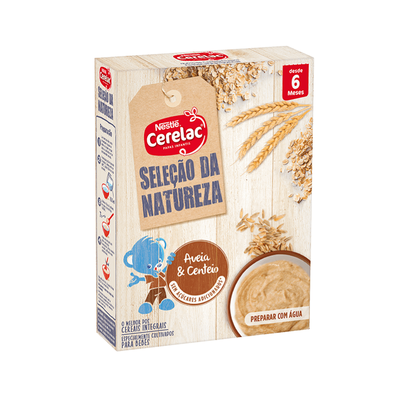 Cerelac Nature Selection Avoine Seigle Lacté 6m + 240g