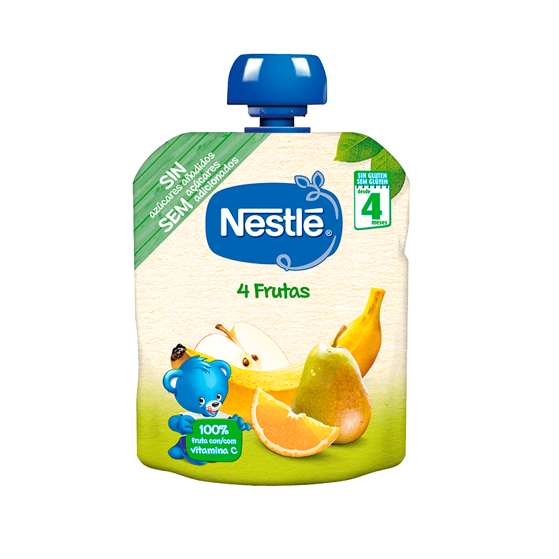 Nestlé 4 Frutas Pacotinho 4m+ 90g