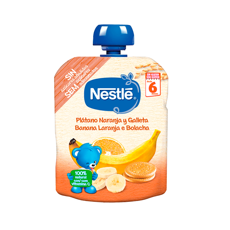 Nestlé Banana Orange Cookie Packet 6m + 90g