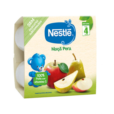 Nestlé Copinhos de Fruta Maçã Pêra 4x100g