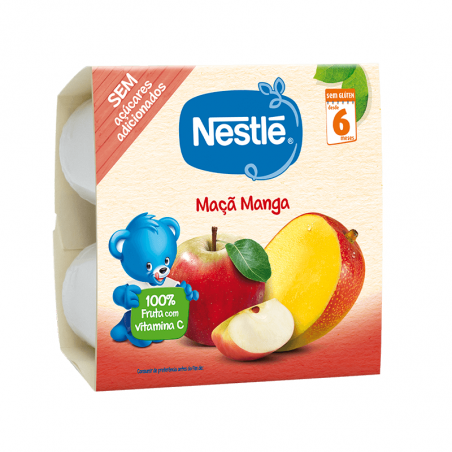 Vasos Nestlé Fruta Manzana 4x100g