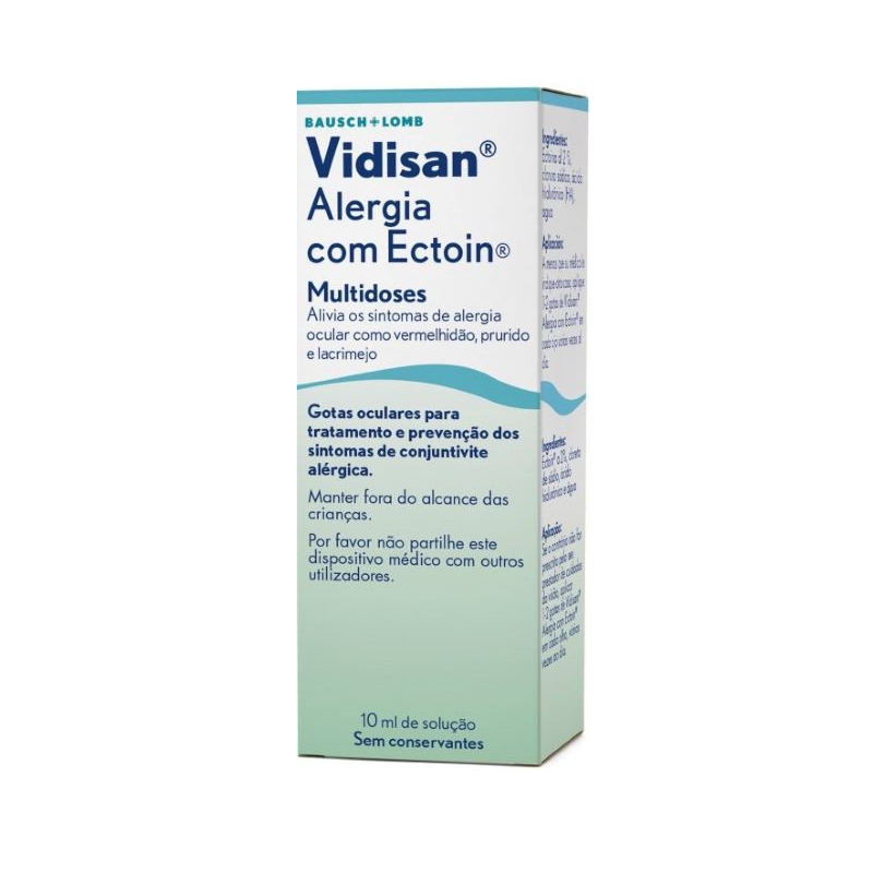 Vidisan Alergia com Ectoin Colírio 10ml