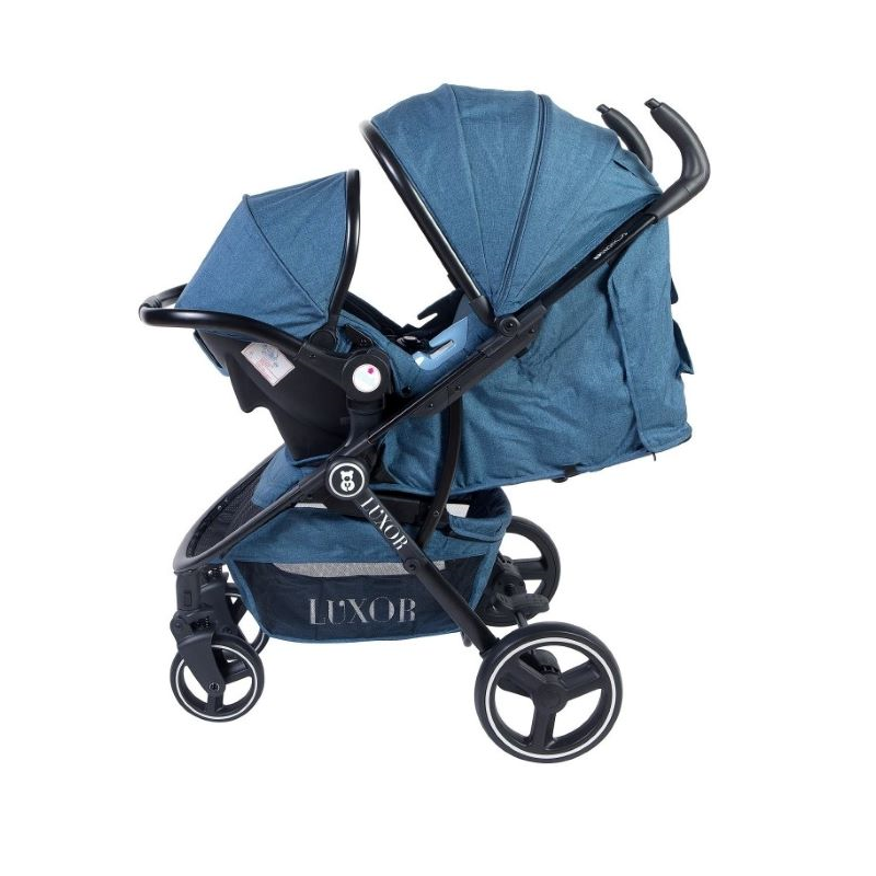 Ursitos Stroller Duo Luxor C688 Black-Blue