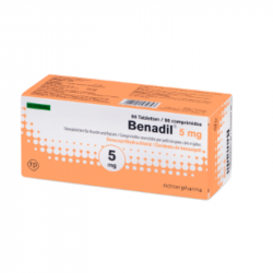 Benadyl 5 mg 98 comprimidos