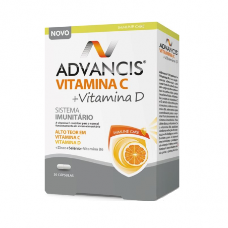 Advancis Vitamina C + Vitamina D 30 cápsulas