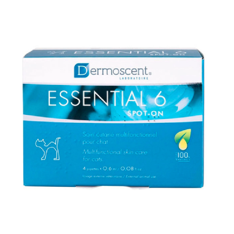 Dermoscent Essential 6 Spot-On Gatos 4 pipetas