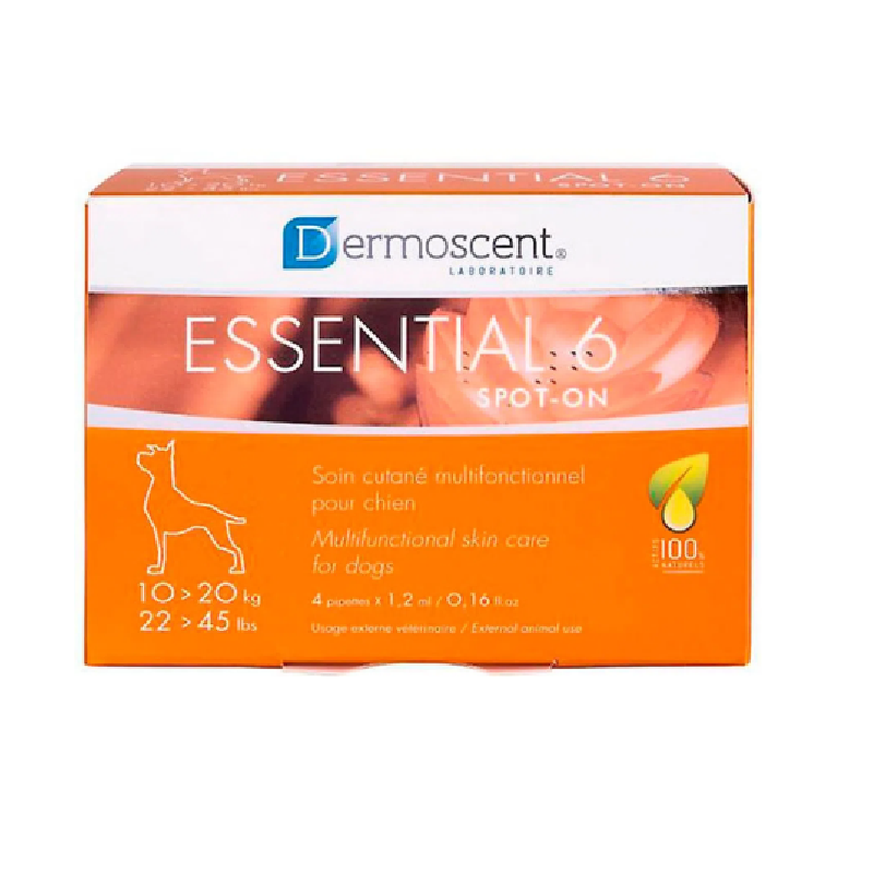 Dermoscent Essential 6 Spot-On Dogs 10-20 Kg 4 pipettes