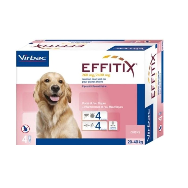 Effitix 20-40kg 4 pipetas