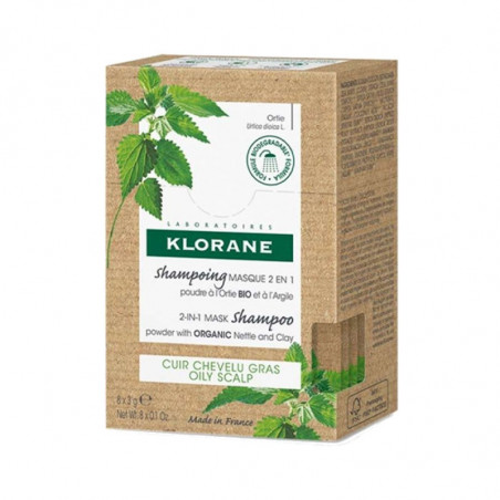 Klorane Shampoo-Mask with Nettle and Clay 8x3g
