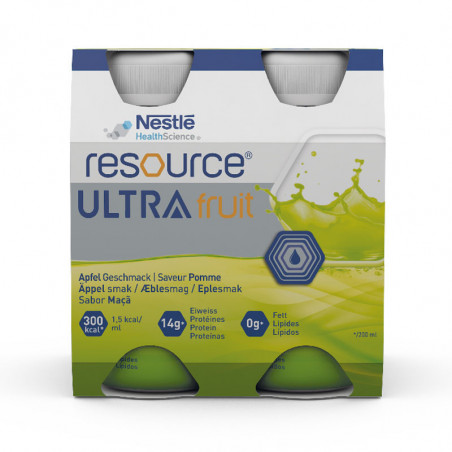 Resource Ultra Fruit Pomme Pack 4x200ml