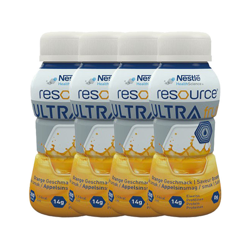 Resource Ultra Fruit Naranja Pack 4x200ml