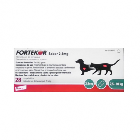 Fortekor Flavor 2,5 mg 28 comprimidos