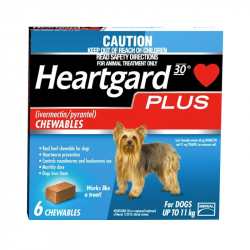 Heartgard 30 Plus (up to 11kg) 6 tablets