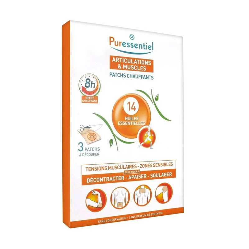 Puressentiel Apósitos Térmicos para Articulaciones y Músculos 3uds