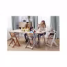 Kinderkraft Enock Chaise À Manger Bois-Blanc Sans Coussin