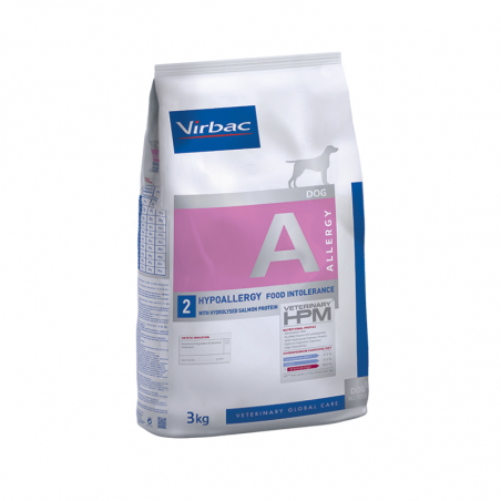 Virbac Vétérinaire HPM A2 Chien Hypoallergie Saumon 3kg