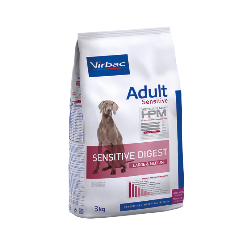 HPM Chien Adulte Sensitive Digest Large & Medium 3kg