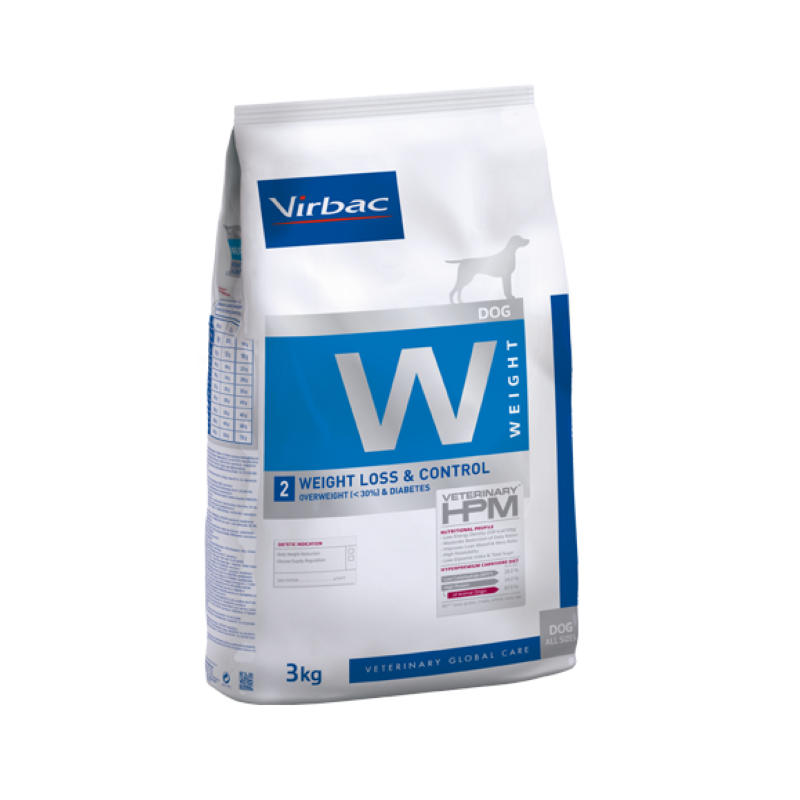 Virbac Veterinary HPM W2 Perdida y control de peso para perros 3 kg