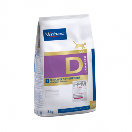 Virbac Veterinary HPM D1 Cat Dermatology Support 3 kg