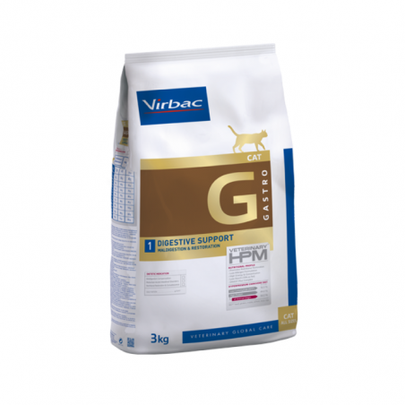Soporte digestivo para gatos Virbac Veterinary HPM G1 3 kg